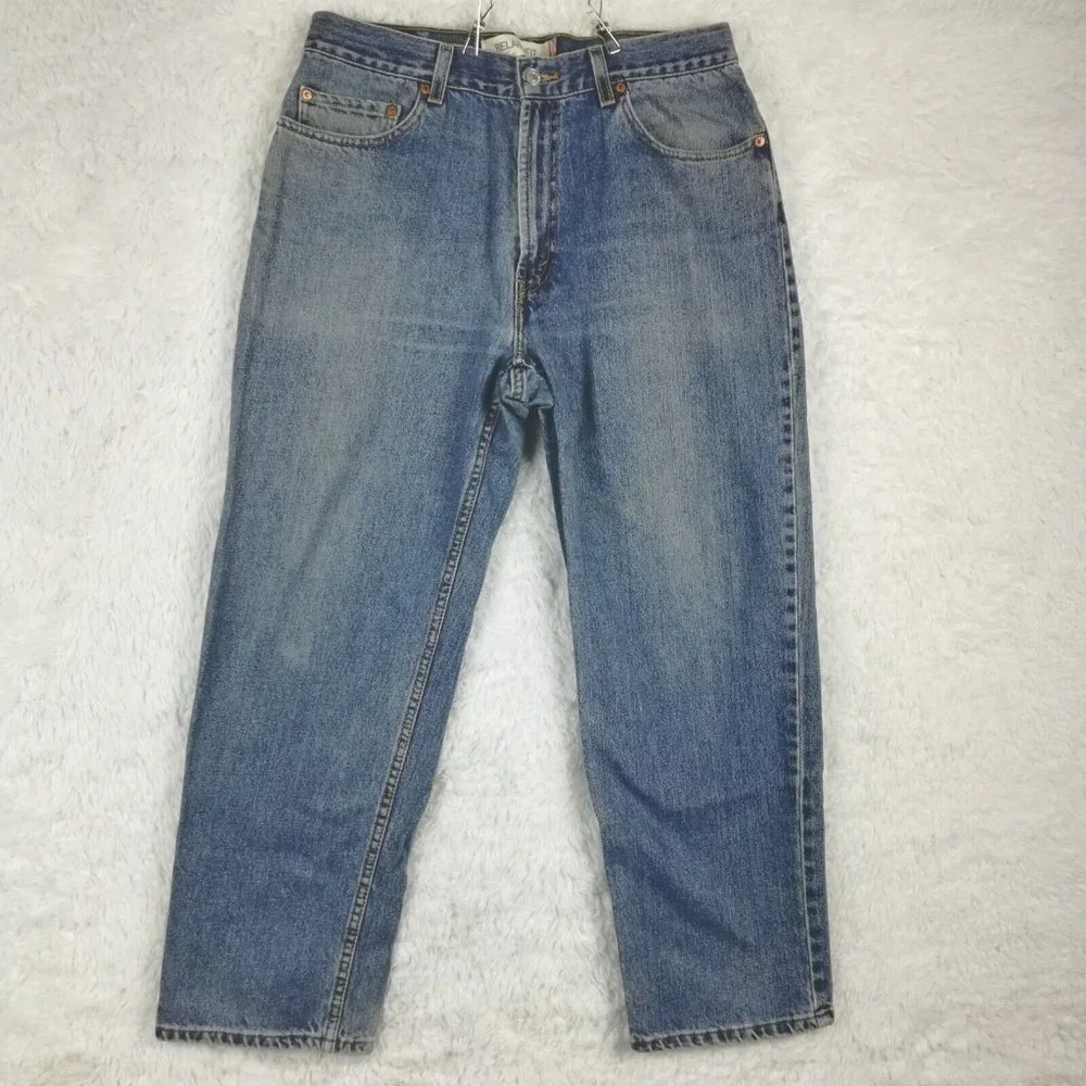 Levis Mens Jeans 550 Relaxed‎ Fit Straight Blue Denim Medium Wash 36x30